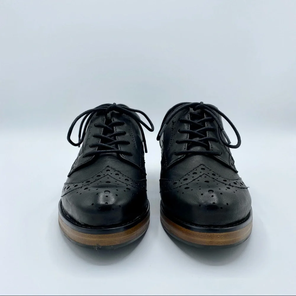 Kelsi Dagger Brooklyn Black Thorton Lace-Up Oxford Size 5.5